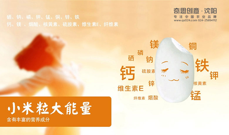 米业品牌标志设计，全程VI策划设计，专业大米包装设计，沈阳奇思创意
